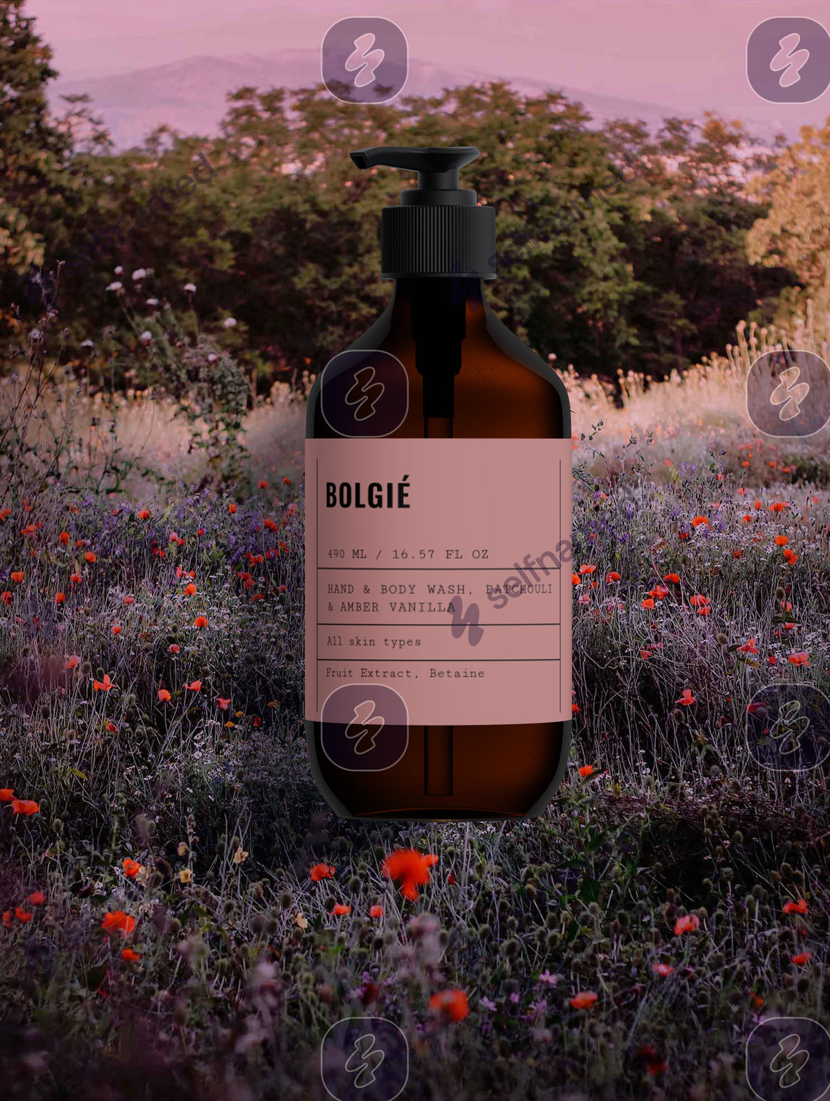Hand & Body Wash, Patchouli & Amber Vanilla